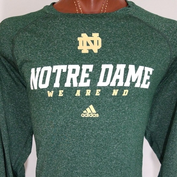 adidas Other - Adidas Notre Dame Fighting Irish Green L/S XXL 2XL